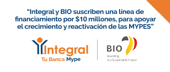 INTEGRAL y BIO suscriben línea de financiamiento por $10 millones para el crecimiento y reactivación de las MYPES